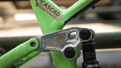 Cascade Components offer progressive, longer travel link for the Norco Optic