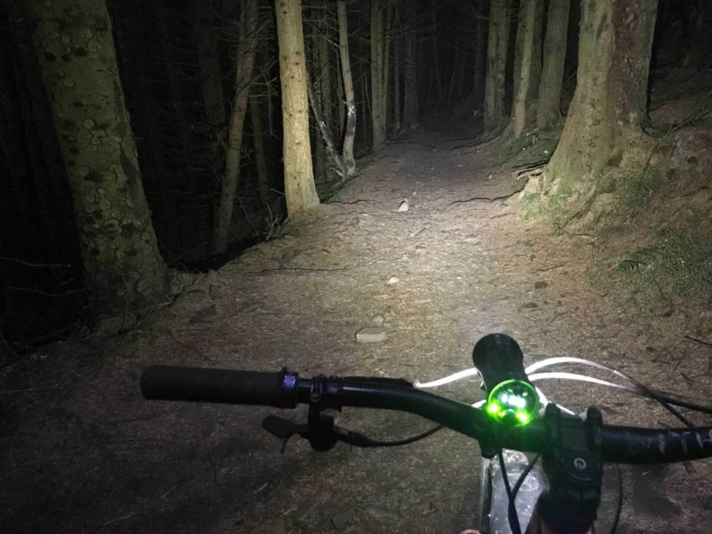 mtb night riding light setup