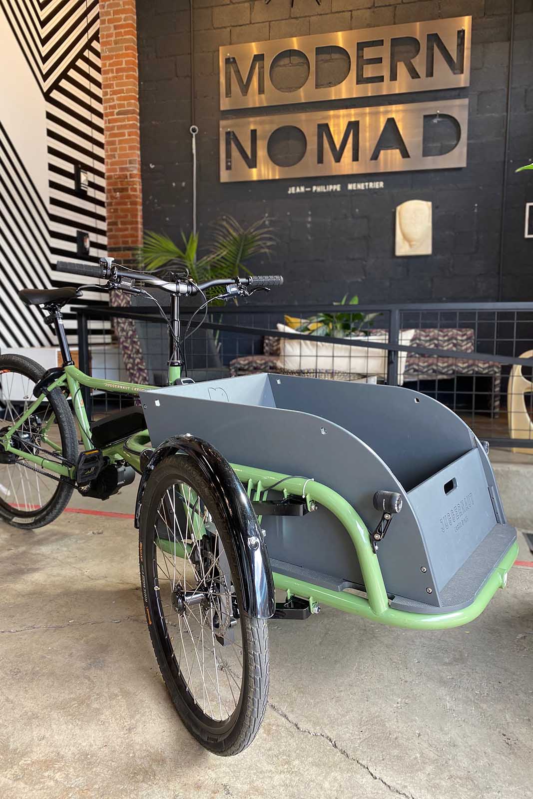 a cargo bike made by peter olivetti