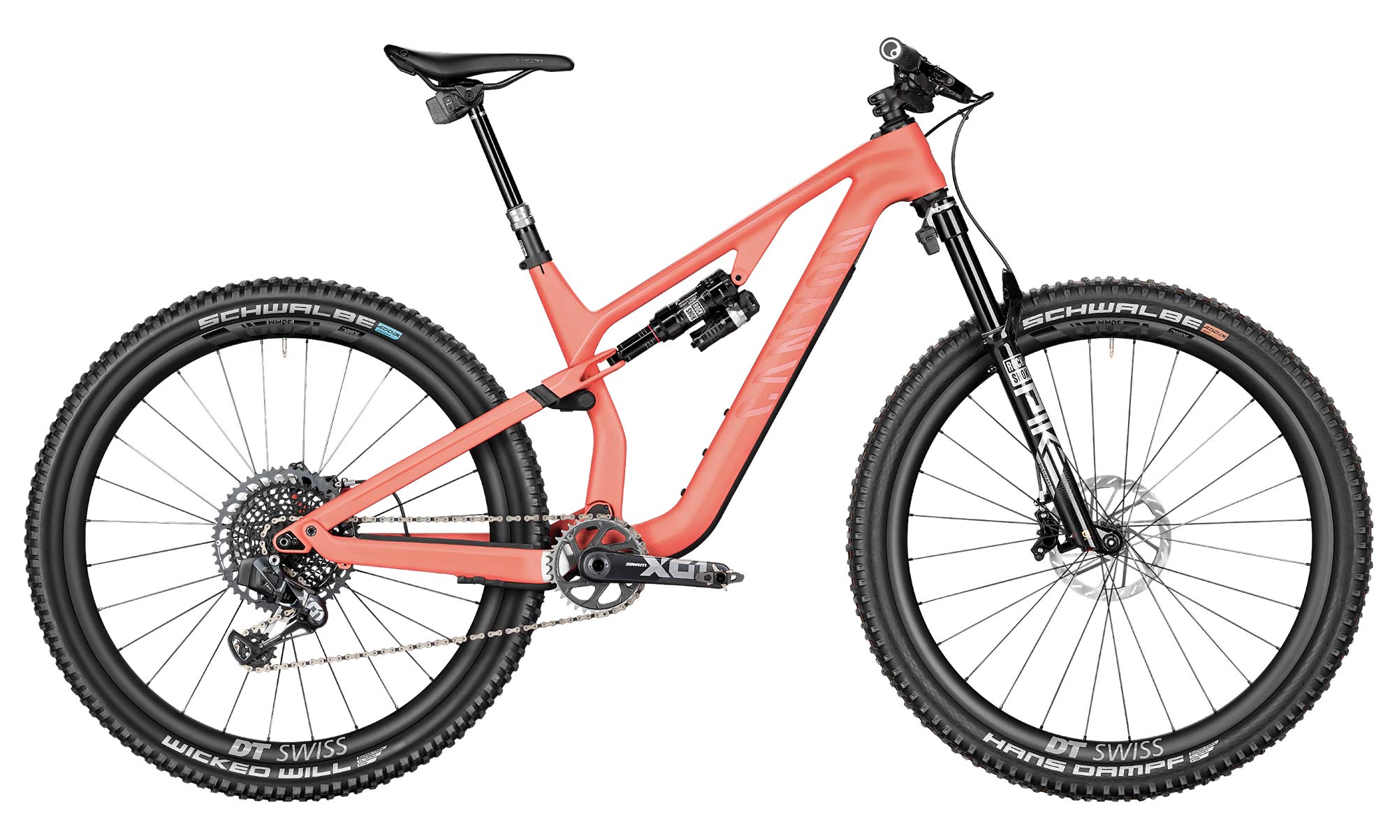 2022 Canyon Neuron CF carbon trail mountain bike, updated 130mm rear, longer 140mm fork travel, CF SLX LTD