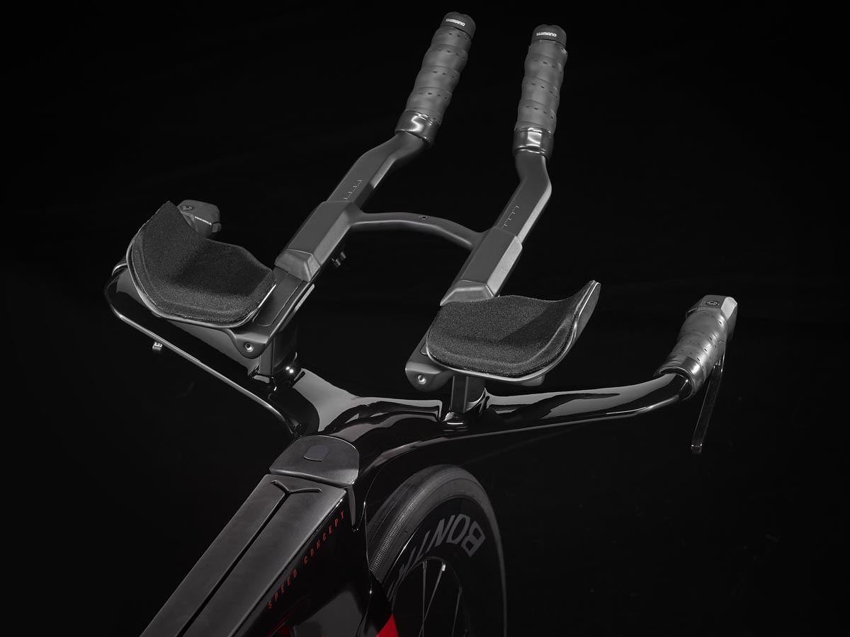 Trek Speed Concept triathlon bike aero bar adjustability 