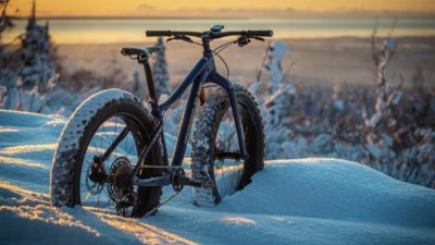Yipee Ki Yay, another chunker medium-width 27.5″ fat bike tire from Terrene for all conditions