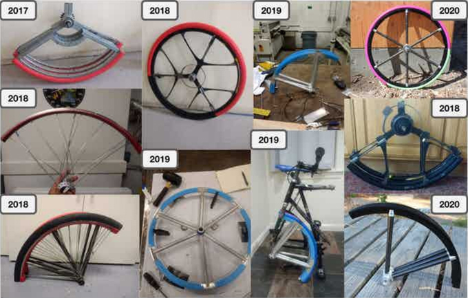 Tuck Bike folding wheel development