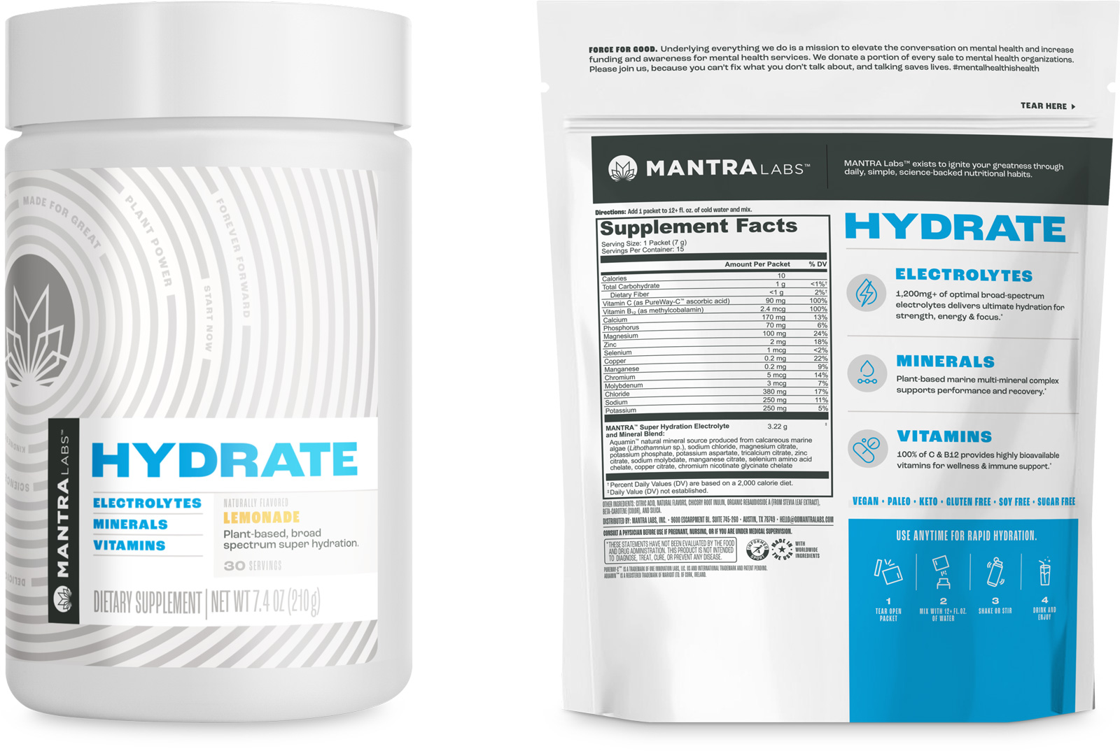 mantra labs hydrate tub ingredients