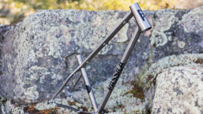 Pässilä Juntu is the latest titanium downcountry hardtail mountain bike with sliding dropouts