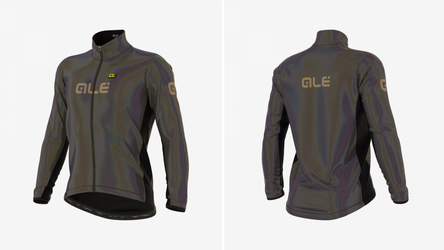 An Oil Slick Cycling Jacket? The Ale Guscio Iridescent Reflective