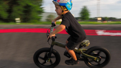 PWR Bikes SuperBolt is an e-Balance Bike… for training, of course