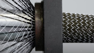 VIDEO: TIME shows off their unique woven carbon fiber tube manufacturing