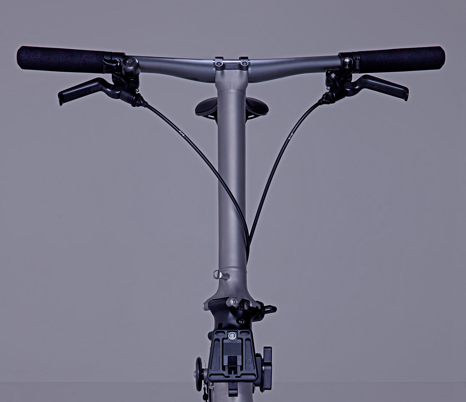 Brompton T Line ultralight titanium folding commuter bikes, carbon bar