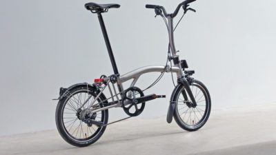 Brompton T Line folds up all-new ultralight full titanium commuter bike