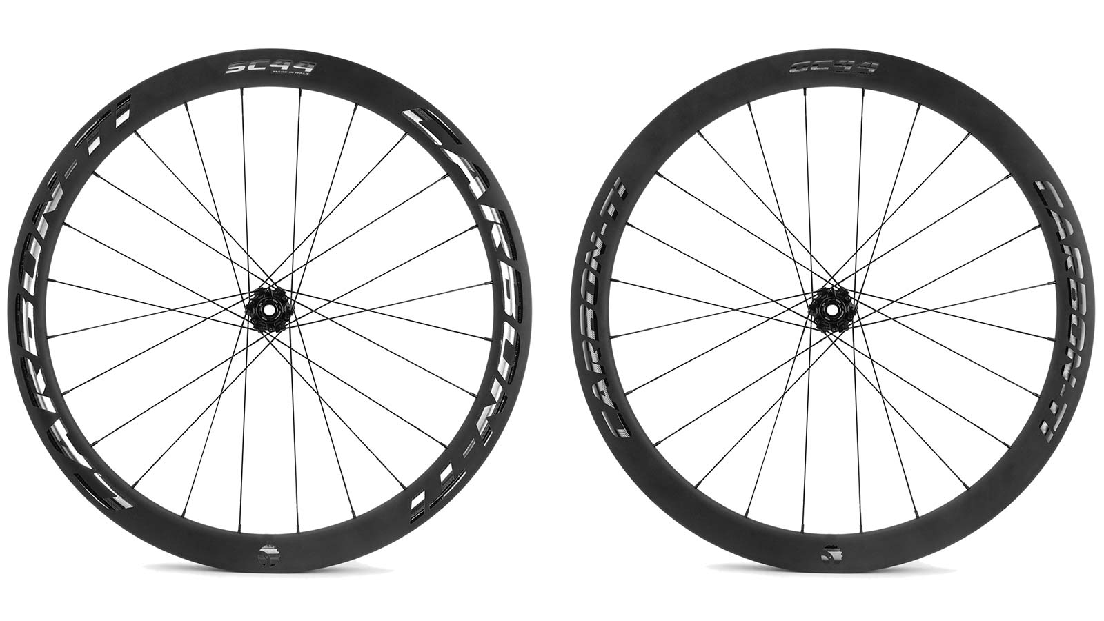 Carbon-Ti X-Wheel SpeedCarbon & GravelCarbon Disc 44, aero carbon gravel road wheels, chrome pair