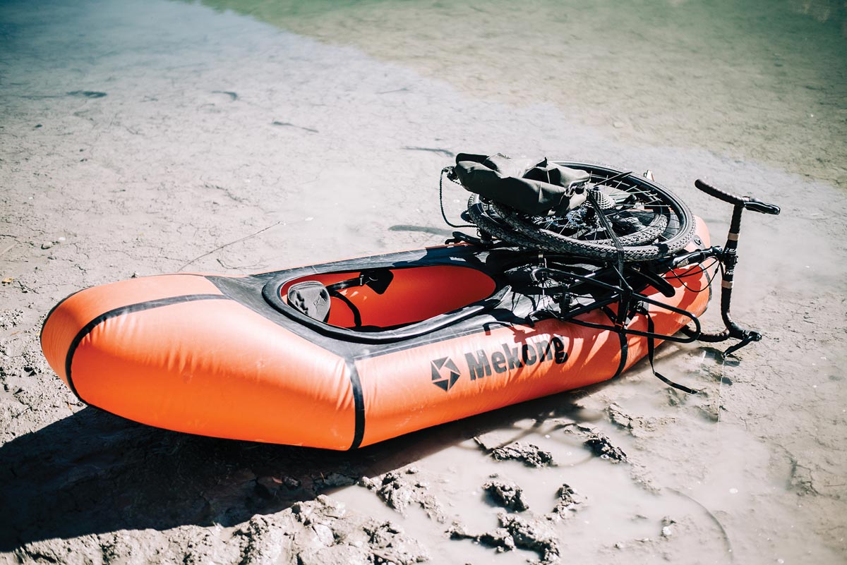 Packrafting with Kona Sutra bicycle
