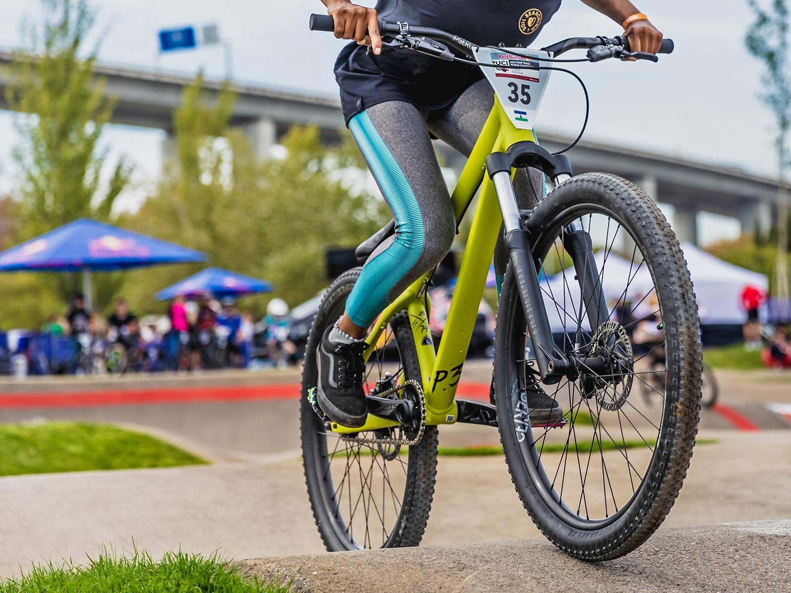 Khothalang Leuta is The Fastest Girl in the Village pump track, photo by Dan Griffiths RedBull, Lesotho