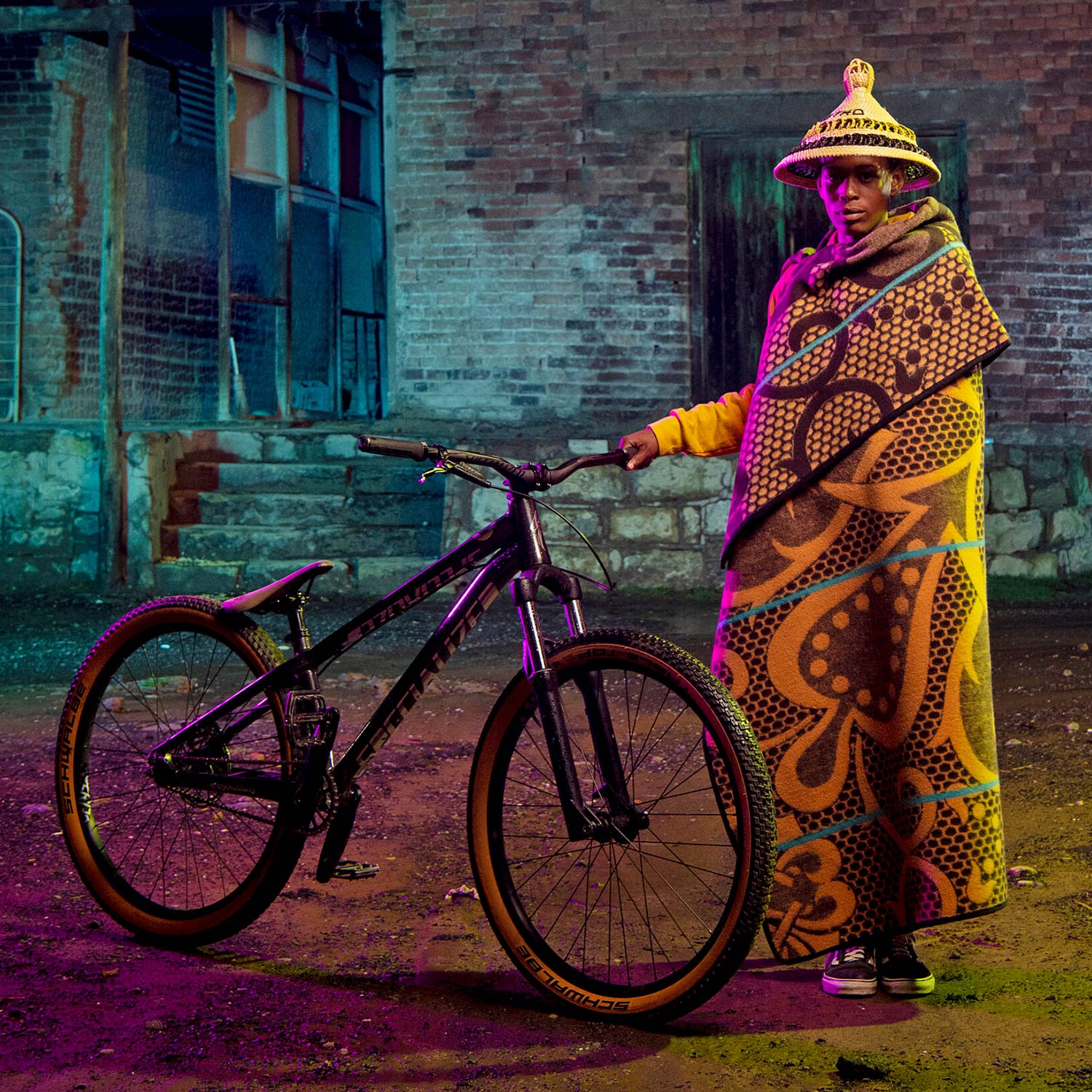 Khothalang Leuta is The Fastest Girl in the Village pump track, photo by Tyrone Bradley RedBull, Lesotho