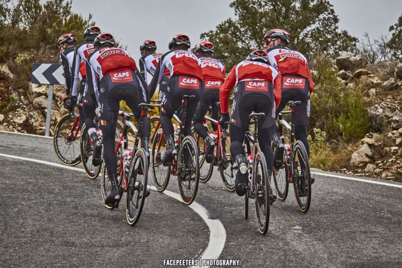 Lotto-Soudal winter training camp, photo by Facepeeters, new Ridley road bikes