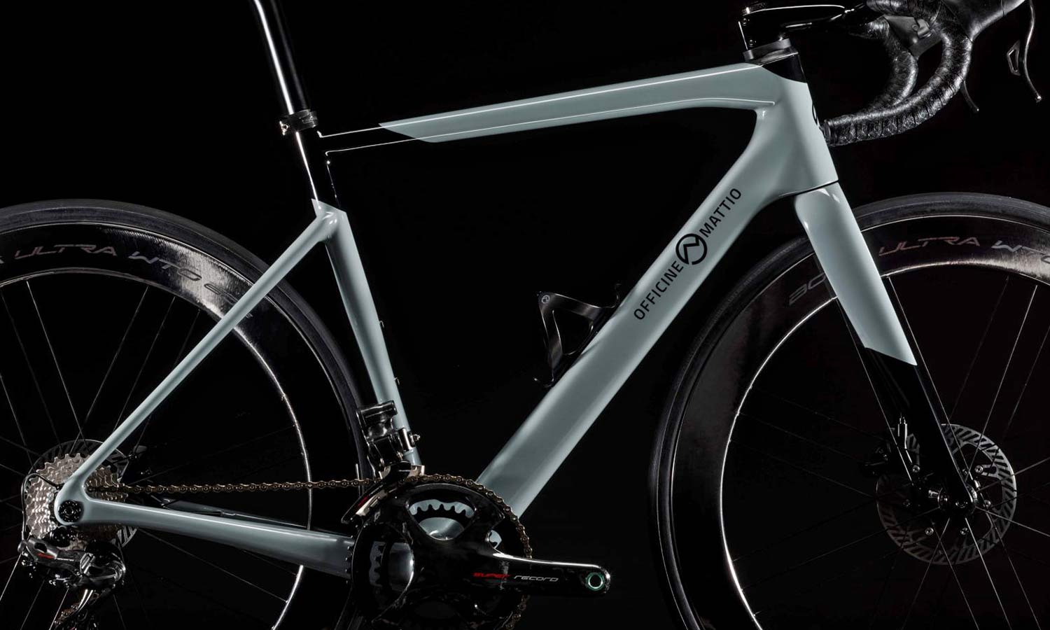 Officine Mattio OM 1 S all-rounder light carbon road bike 100% made-in-Italy, frameset detail