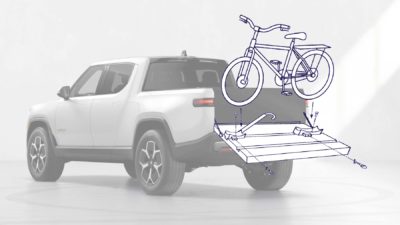 Patent Patrol: Rivian integrates bike rack directly into truck tailgate