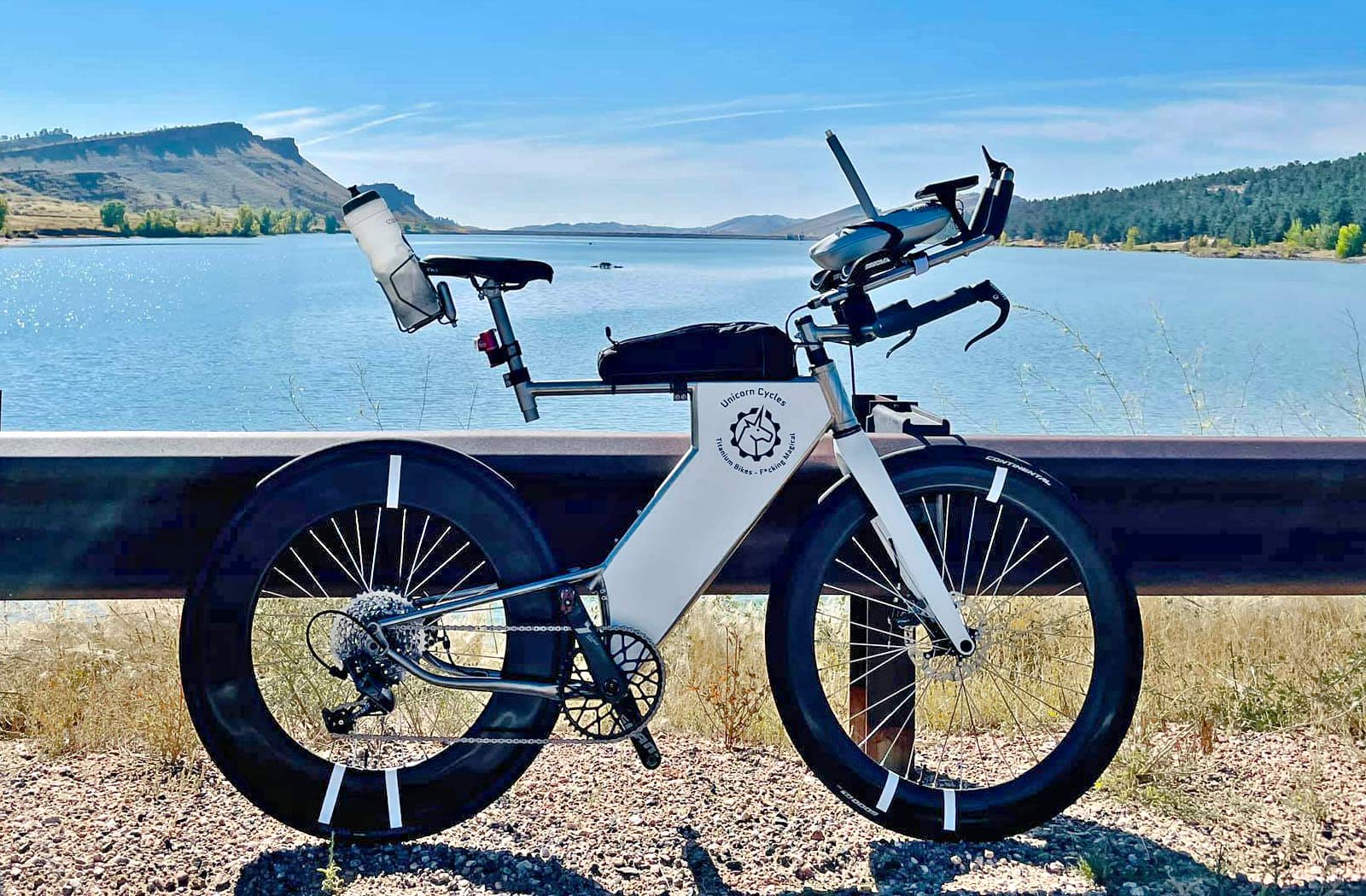 Unicorn Cycles titanium time trial bike prototype