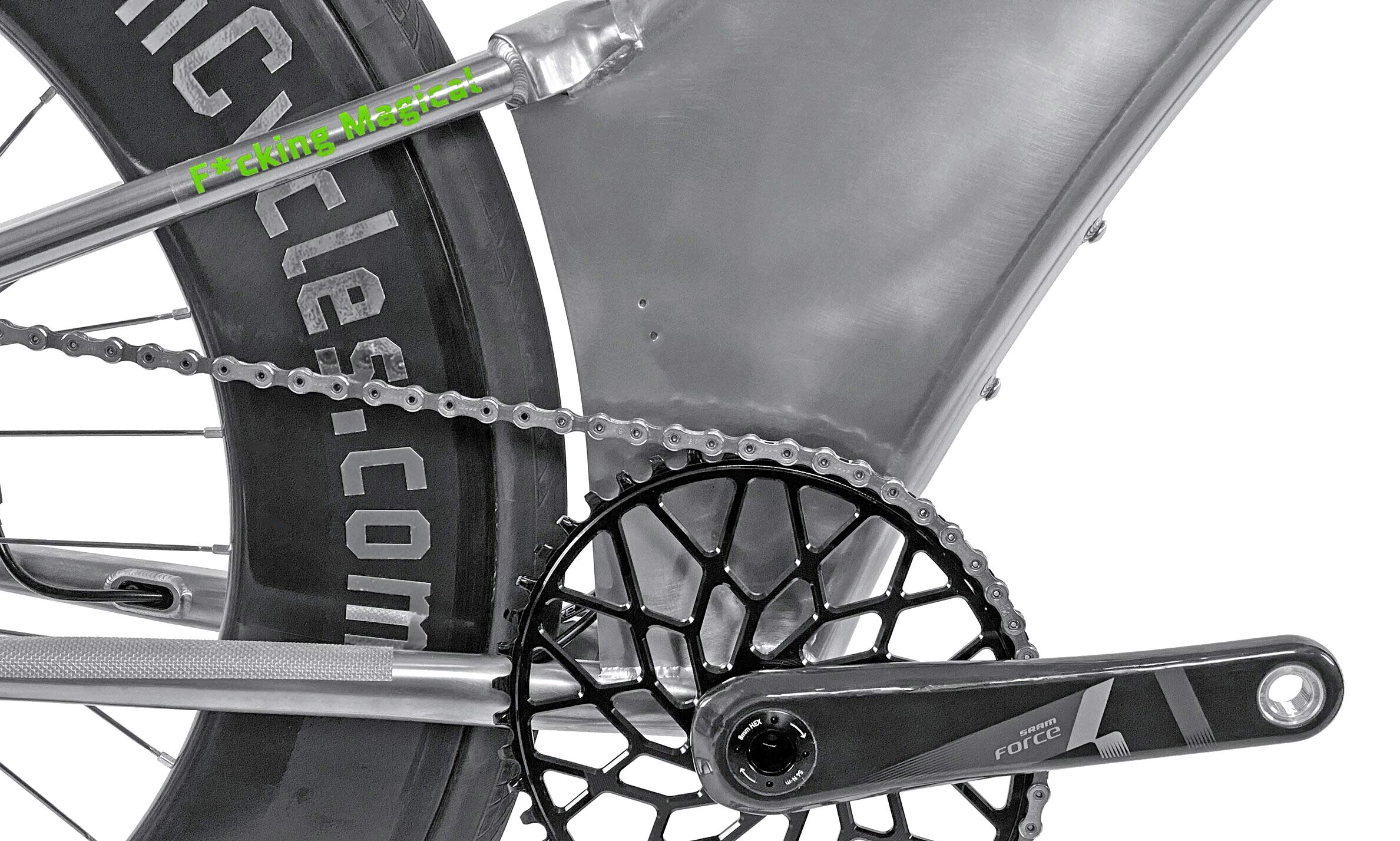 Unicorn Cycles titanium time trial bike prototype, Tri-ti-Y v1 F*cking Magical