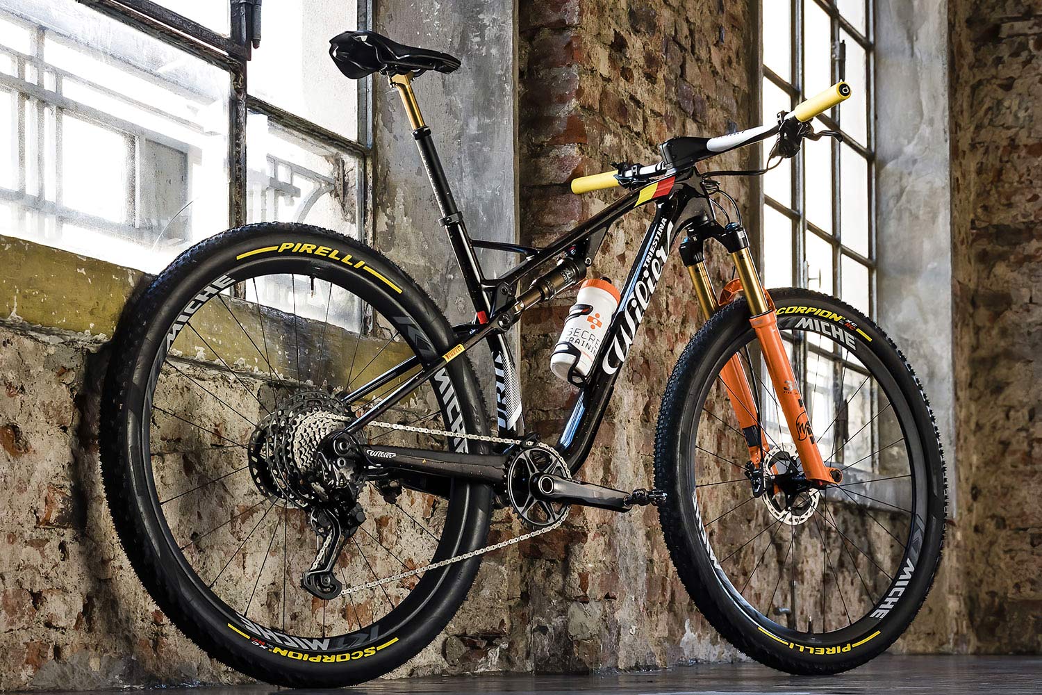 2022 Wilier Urta SLR 100mm travel carbon XC race mountain bike, Belgian Champ custom