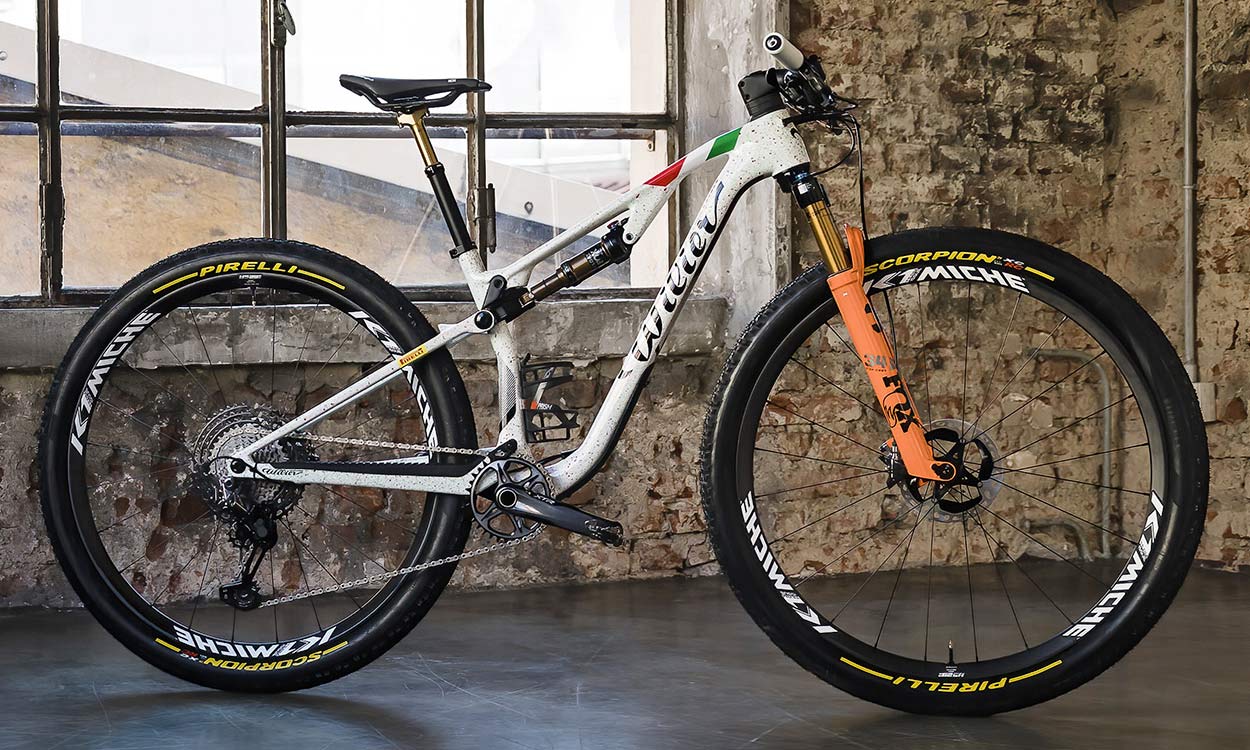 2022 Wilier Urta SLR 100mm travel carbon XC race mountain bike, Italian Champ custom