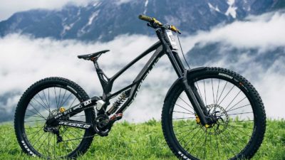 Antidote Darkmatter High Pivot DH Bike grows into 29″ w/ 200mm mullet option available too