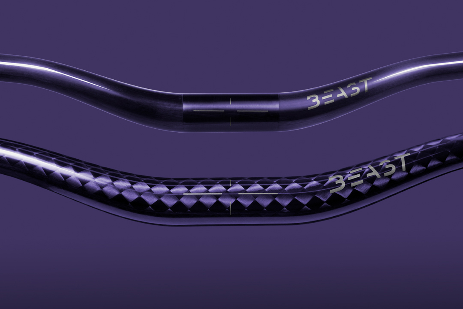 Beast Components lay up limited edition purple carbon bars, seat