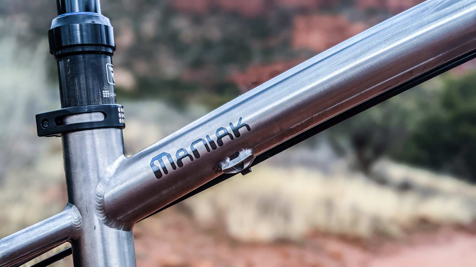 Binary Bicycles tig up aggressive geo Maniak Titanium