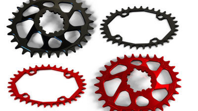Cruel Components machine double cam chainrings for a more effective, powerful pedal stroke