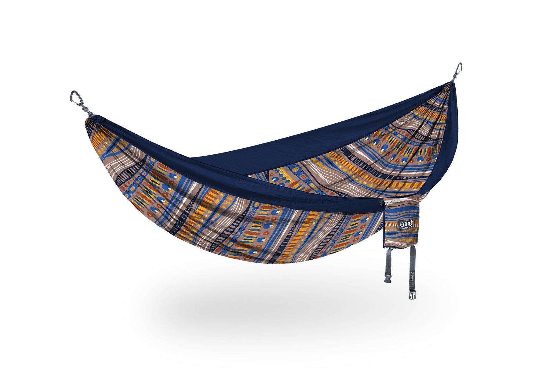 ENO DoubleNest Print hammock in Tundra/Navy