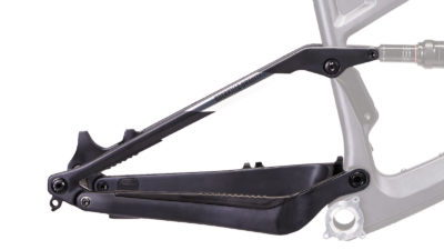 Guerrilla Gravity Revved Carbon rear triangle converts any GG frame to 120mm Trail Pistol