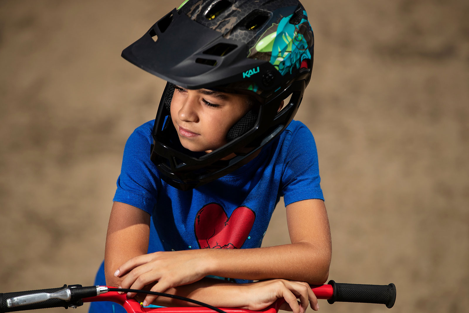 kids kali maya convertible full face helmet mountain biking artists series