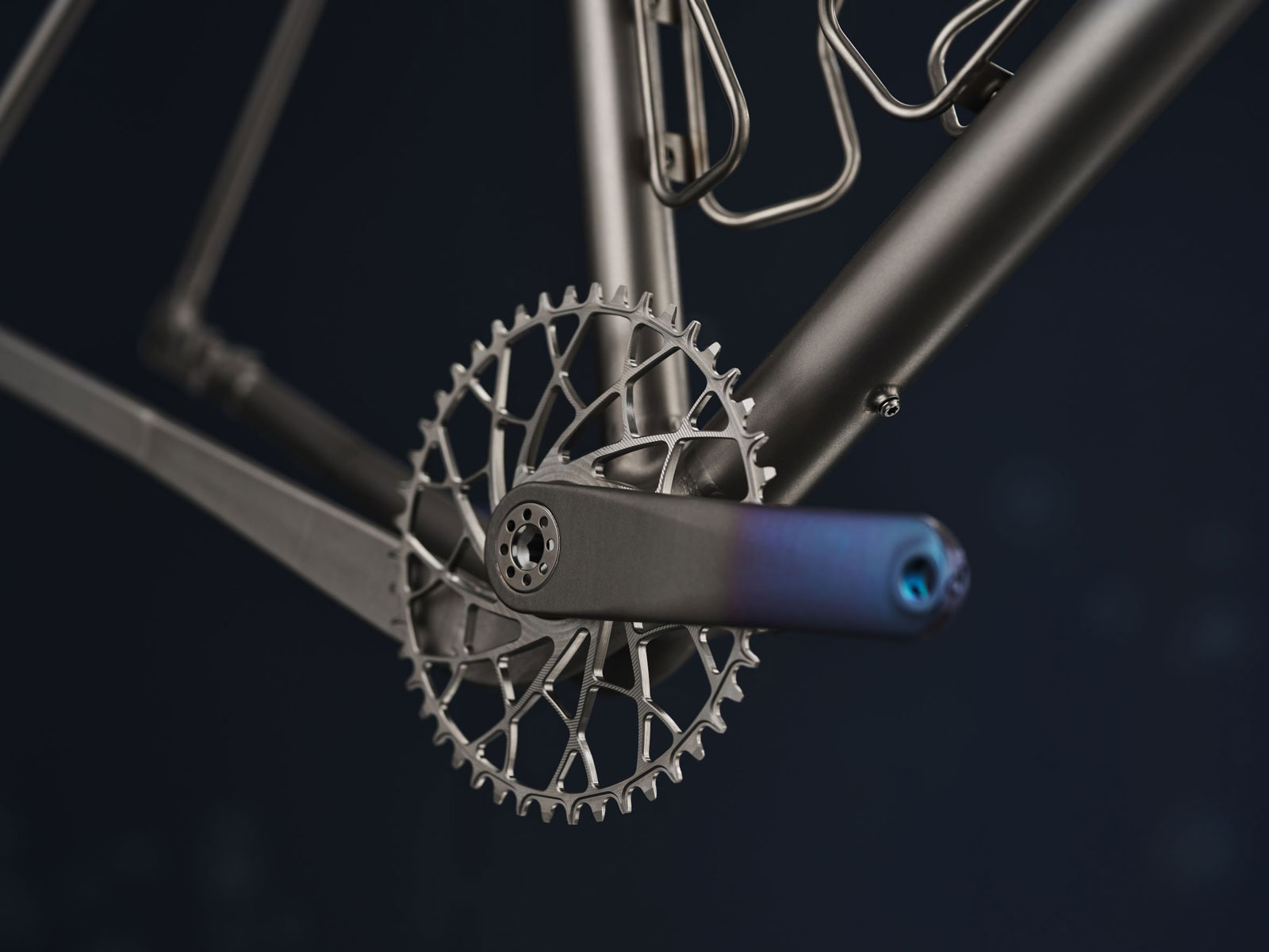 sturdy cycles custom 3d printed titanium crankset chainring additive manufacturing variable hollow technology