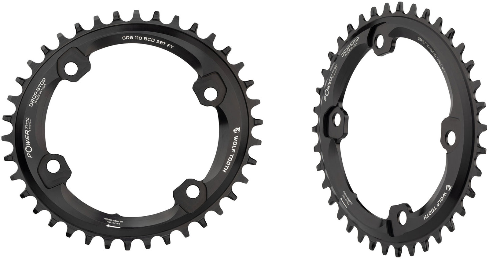 wolf tooth components powertrac elliptical oval chainrings gravel grx