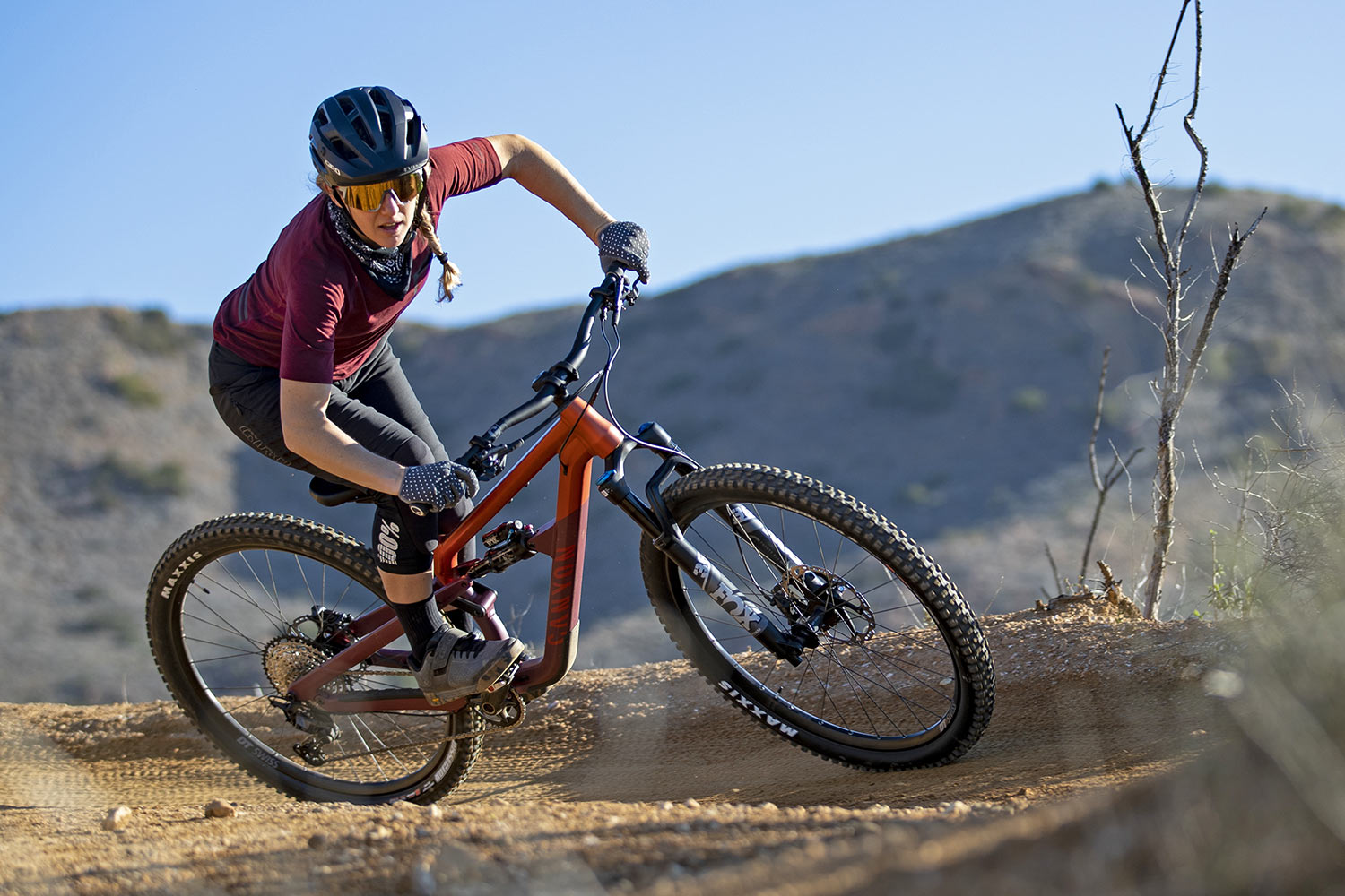 Canyon Spectral 125 short-travel enduro bike, playful progressive 125mm all-mountain bike, photo by Austin White, alloy riding