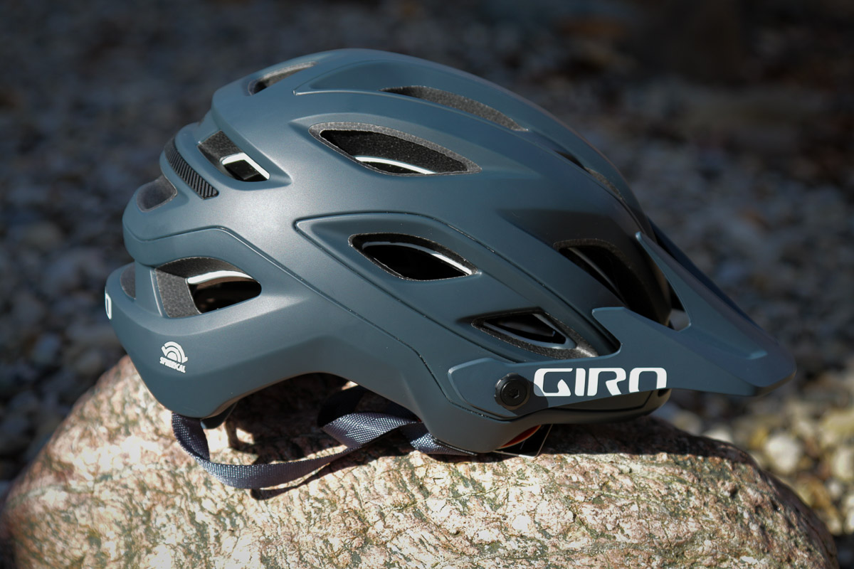 Giro Merit Spherical MTB helmet side view matte blue