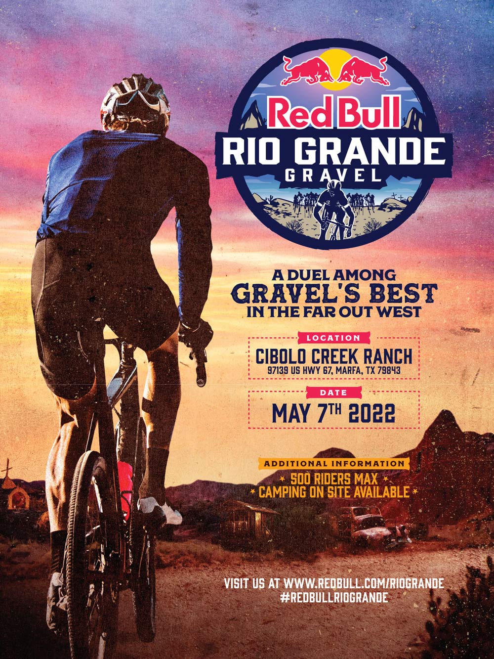 red bull rio grande gravel bike race poster 2022