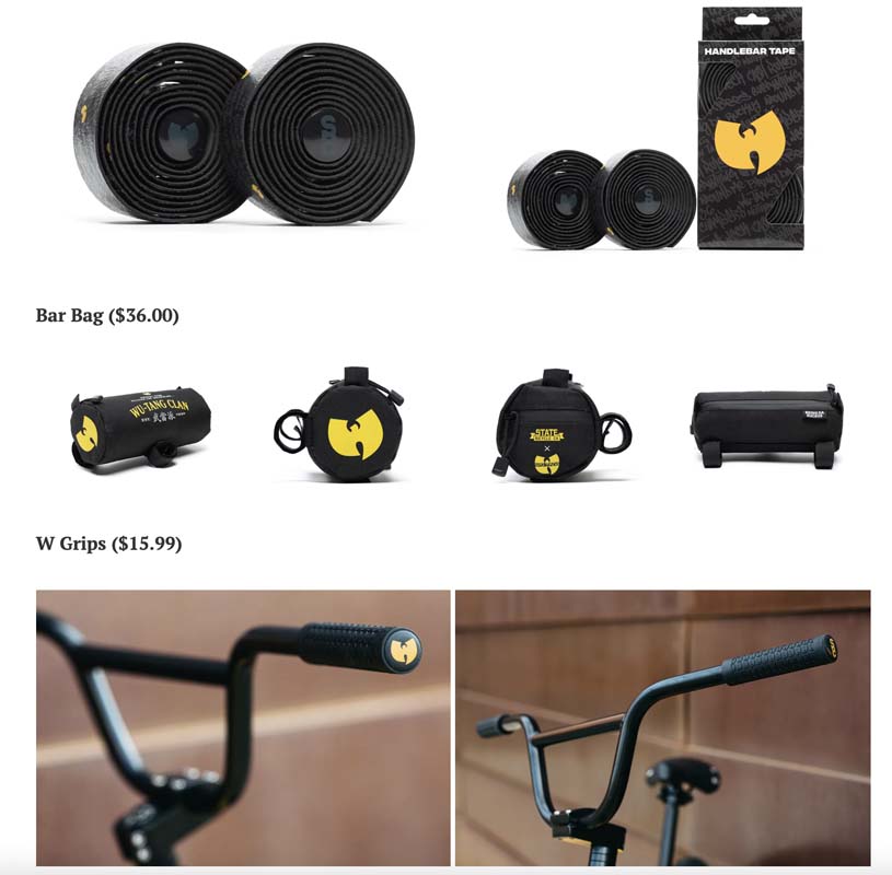 STATE BICYCLE CO. X WU-TANG CLAN - LYRICS BAR TAPE C.R.E.A.M.