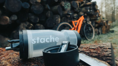 Stache Modular Water Bottle compartmentalizes hydration, tools, spares and snacks