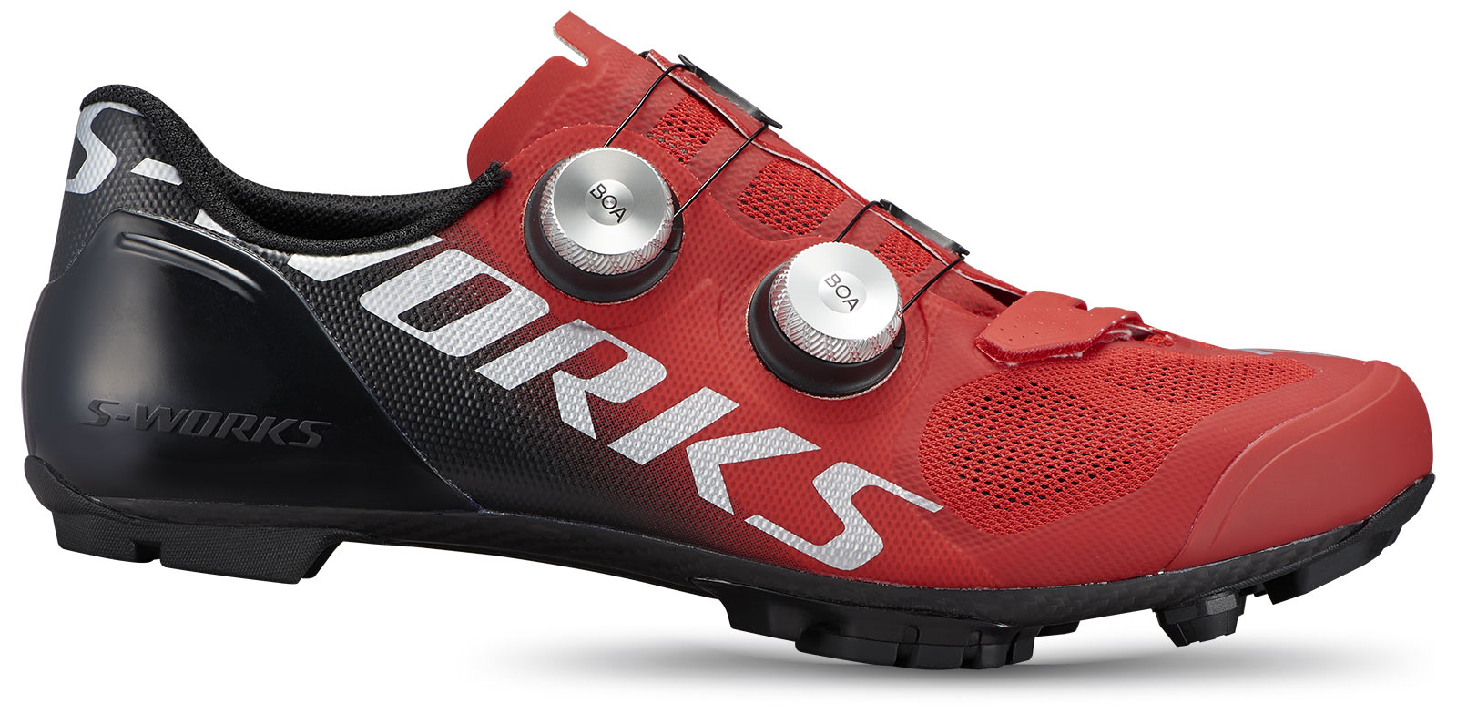 new specialized s-works vent evo gravel bike shoes in red