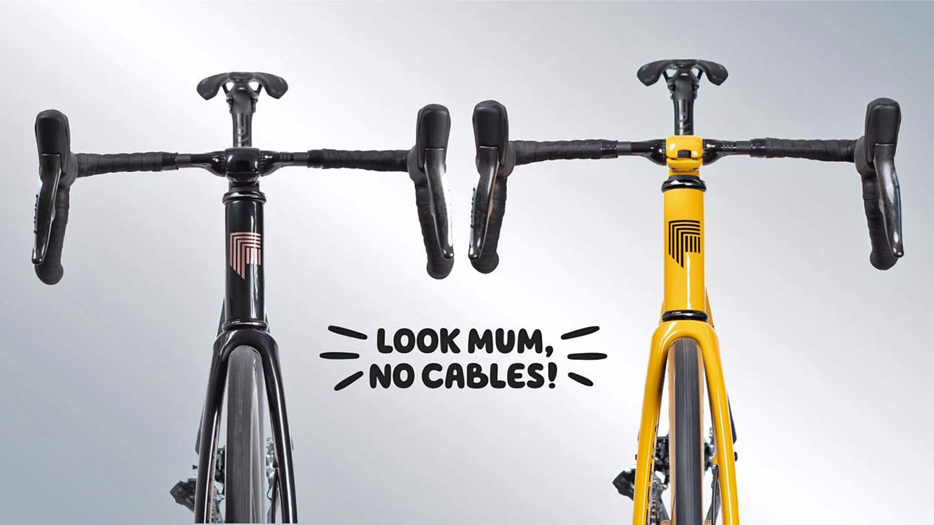 Festka One & Scalatore integrated carbon road bikes, Look Mum, No Cables!