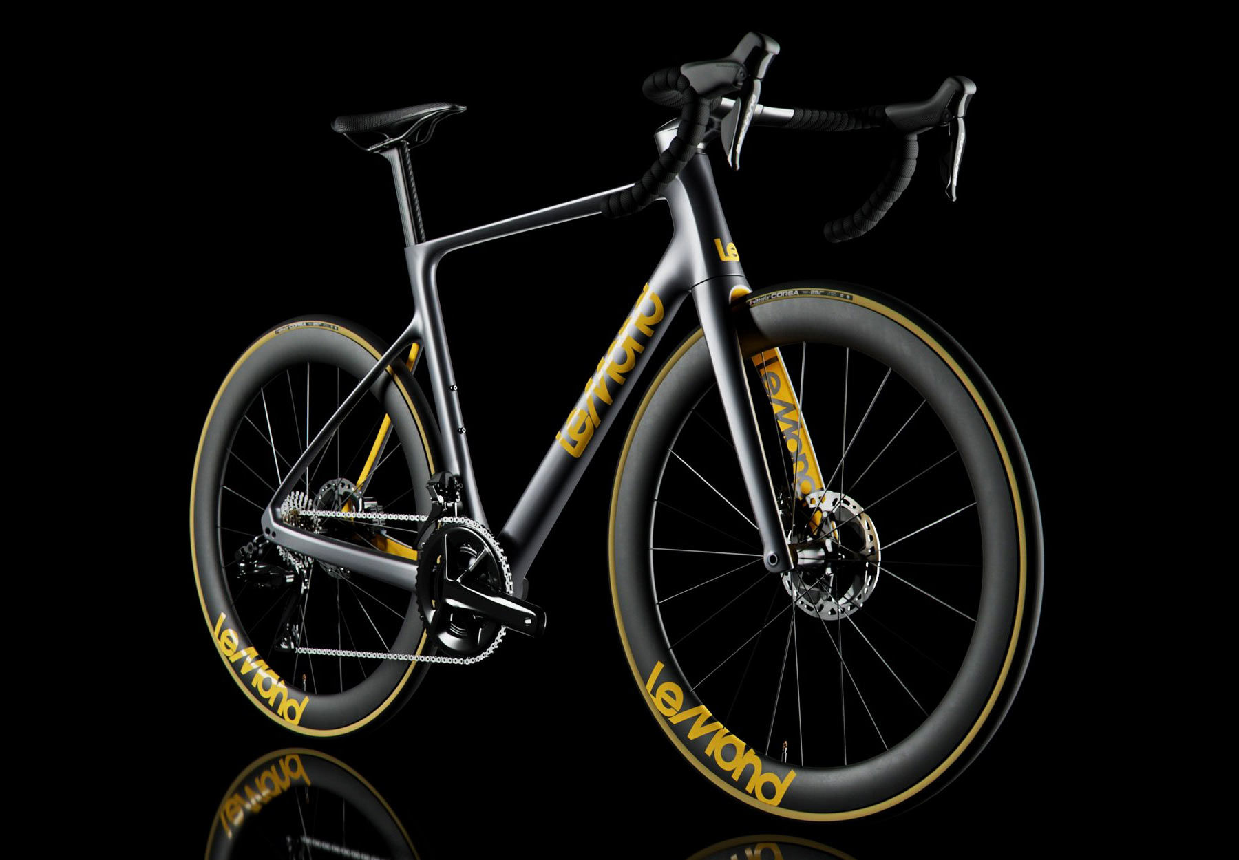LeMond 8 revolutionary carbon aero road bike, angled