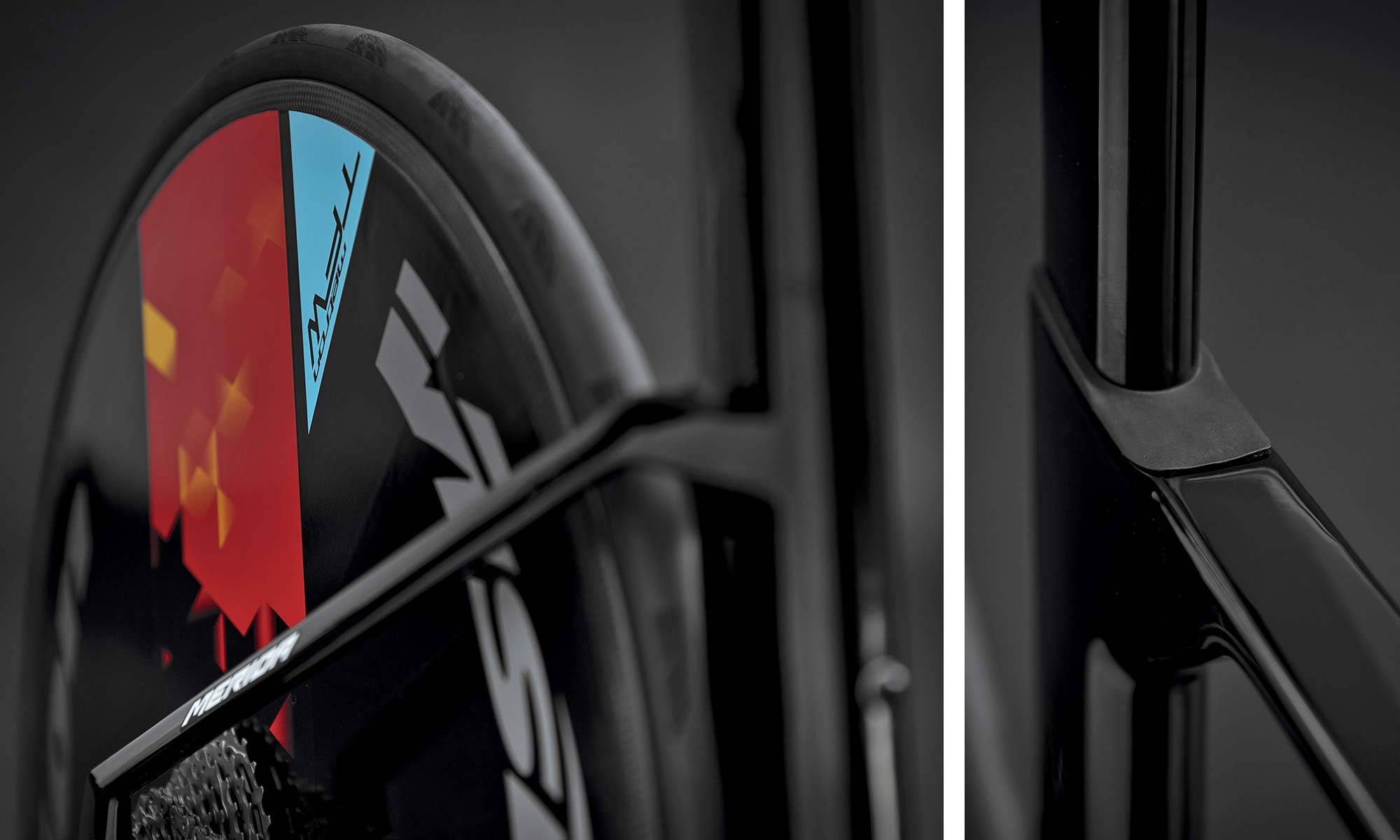 Merida Time Warp TT disc brake time trial bike, rear end details
