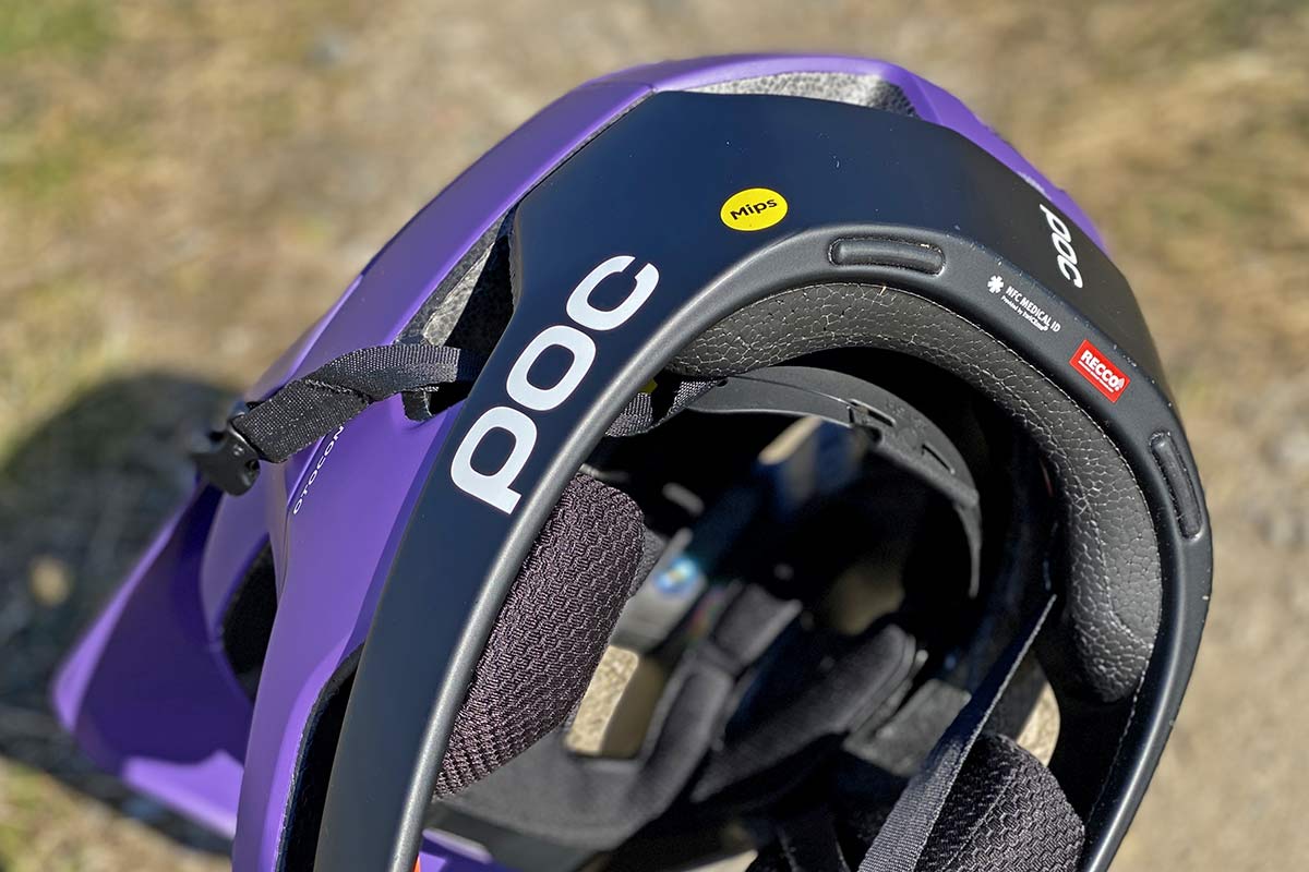 POC Otocon Race MIPS lightweight enduro full-face helmet review, tech inside