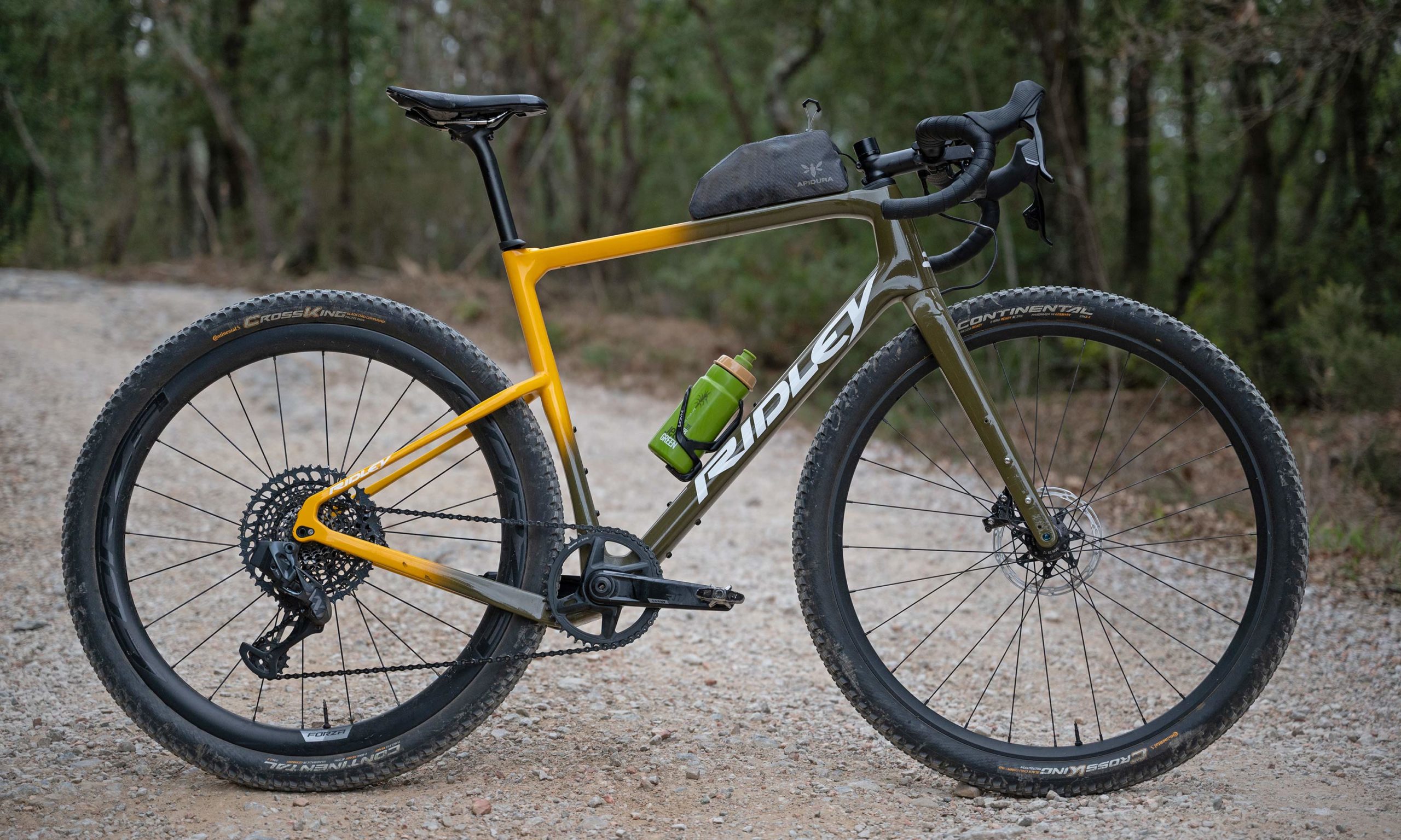 Ridley Kanzo Adventure carbon gravel bikepacking bike, photo by Mirror Media BikeConnectionAgency, dynamo complete