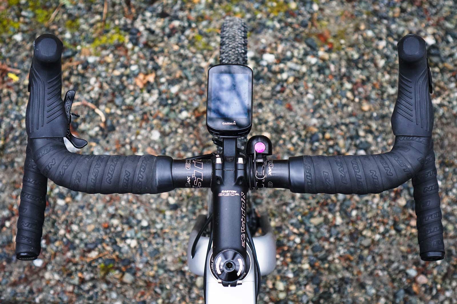 easton ea90 ax dropper post lever on drop bar gravel bike
