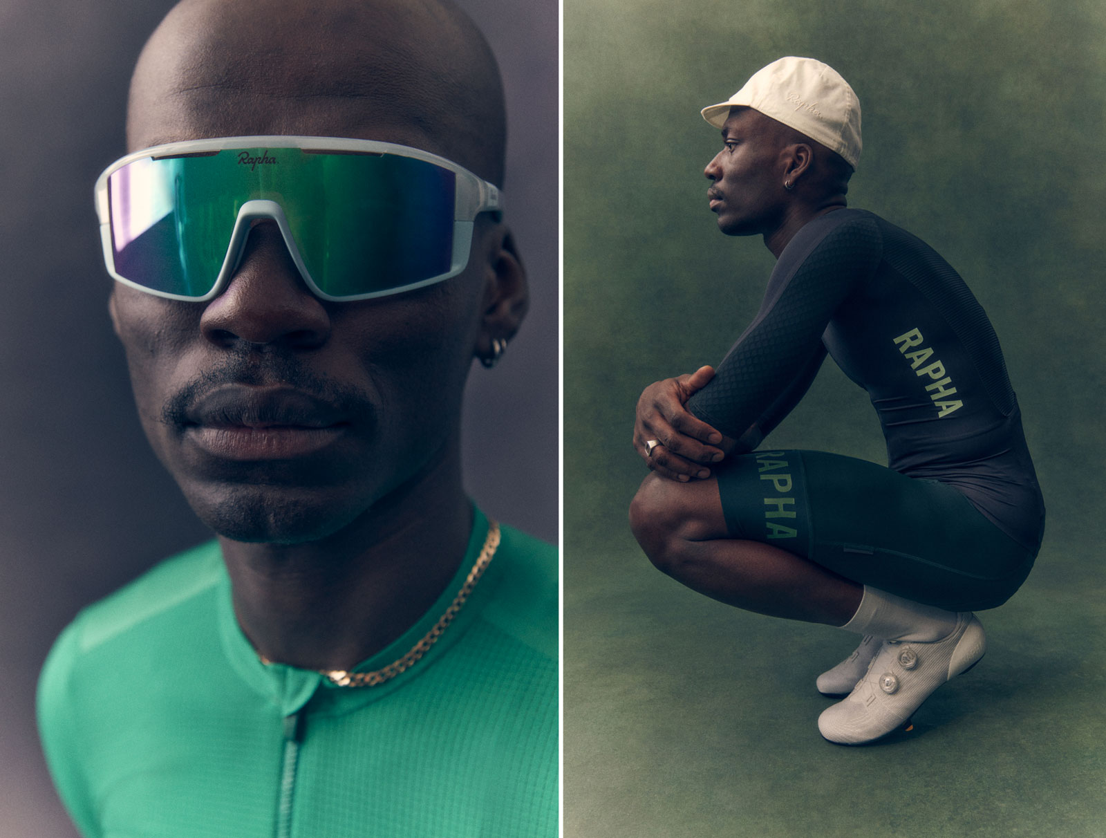 The Rapha Pro Team Full Frame Glasses get a matching tint to complete the look
