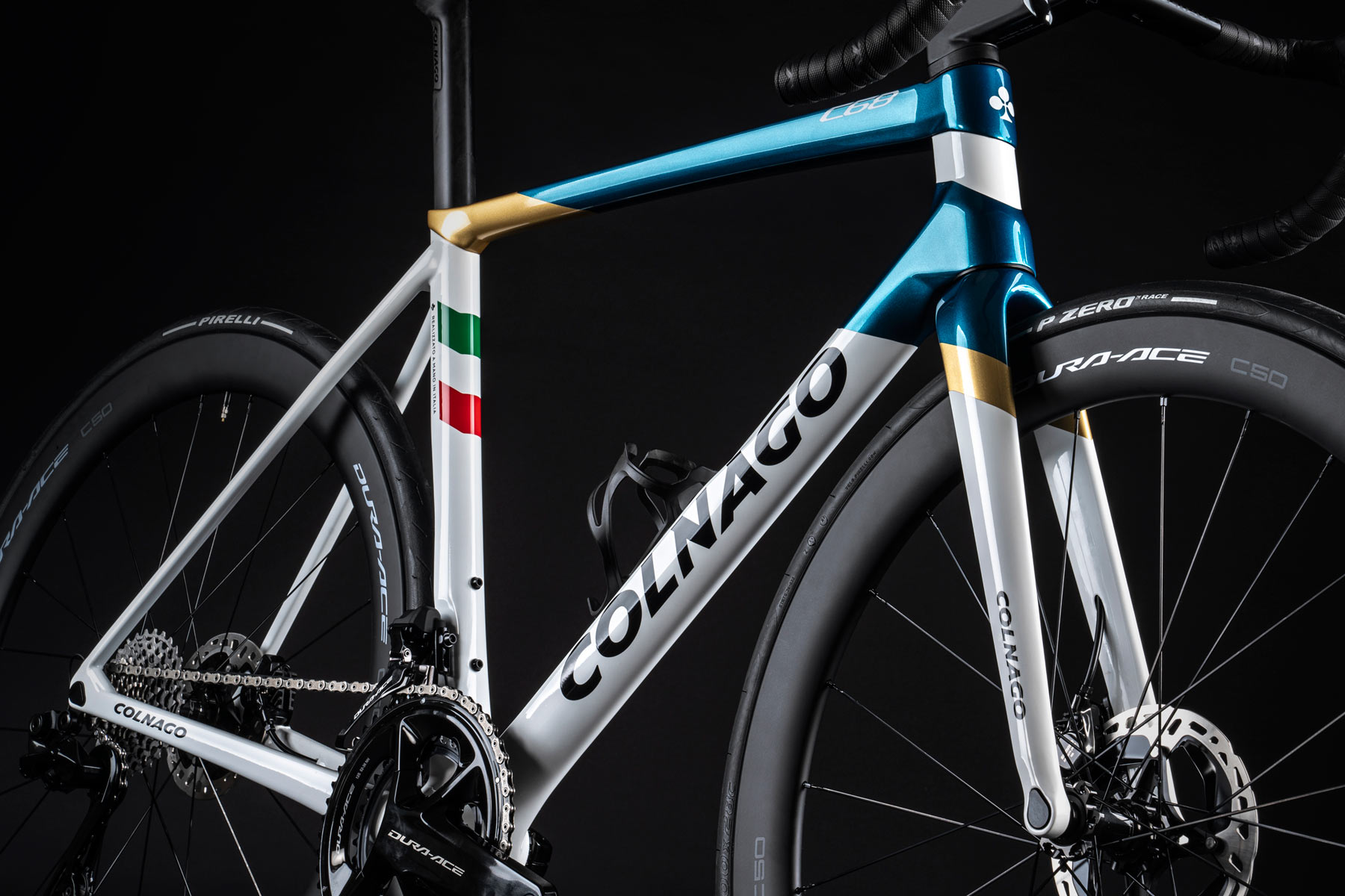 Colnago C68 premium custom carbon all road bike, made-in-Italy NFT blockchain secured, headtube lug