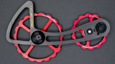 CyclingCeramic ODC 14/19T spins up oversized derailleur cages for Shimano & SRAM 12 speed