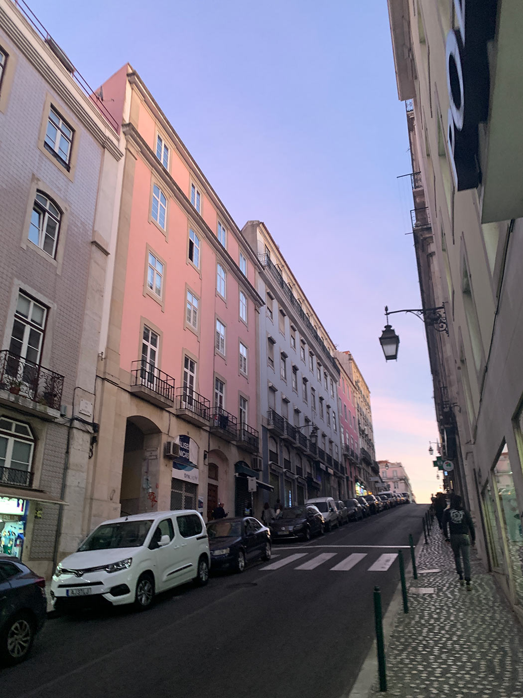 walking the streets in lisbon portugal